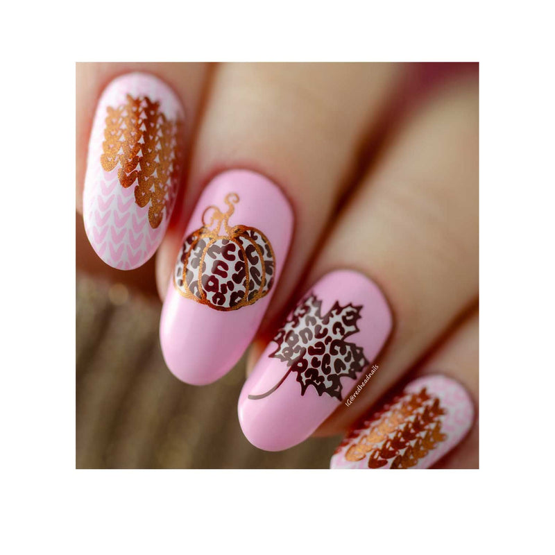 UberChic Beauty Sweater Weather Stamping Plate Dim Gray