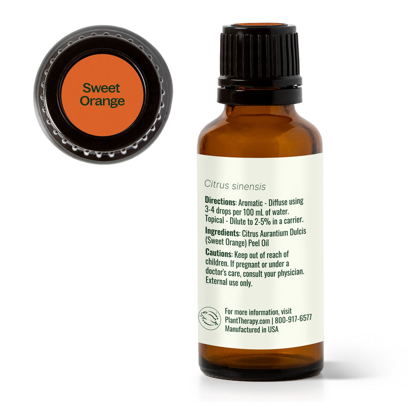 Plant Therapy Sweet Orange Essential Oil Essential Oil Beige 10 mL,30 mL,100 mL