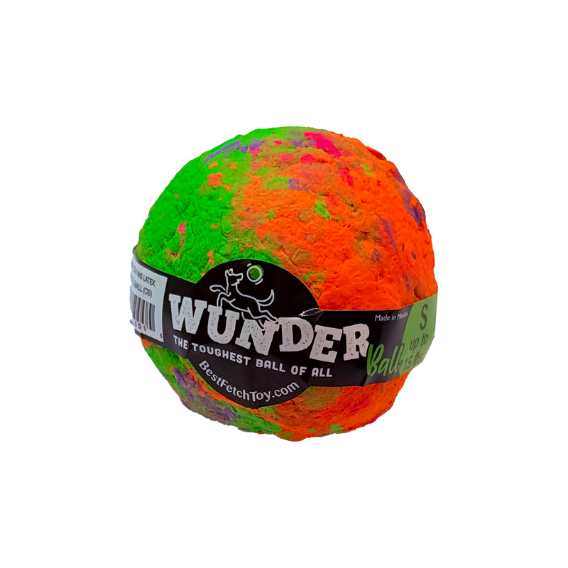 WACKYstore WUNDERball - Best Fetch Toy Black (SMALL) up to 15 lbs. / Swirl