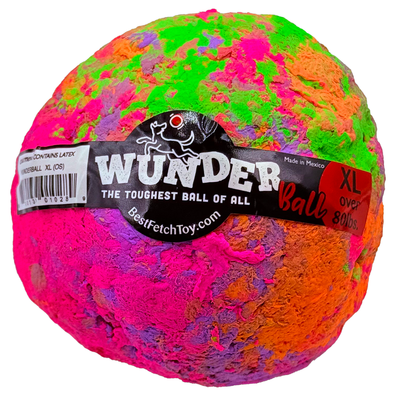 WACKYstore WUNDERball - Best Fetch Toy Black (XL) Over 80 lbs. / Swirl