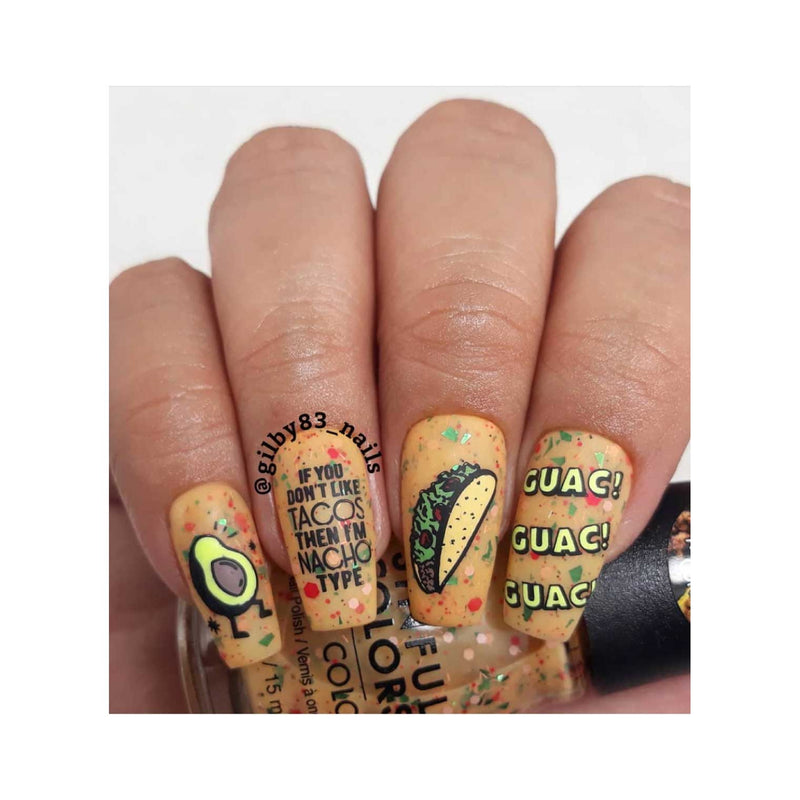 UberChic Beauty Let's Taco Bout It Stamping Plate Rosy Brown