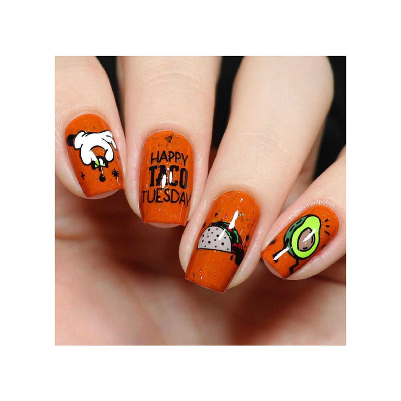 UberChic Beauty Let's Taco Bout It Stamping Plate Tan