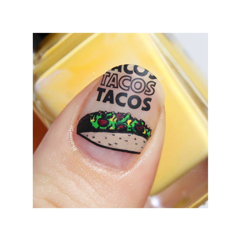 UberChic Beauty Let's Taco Bout It Stamping Plate Tan