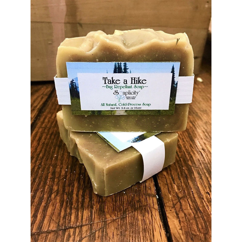 Soaplicity Take a Hike - Bug Repellent Soap with Andiroba Oil Soap Bar Sienna
