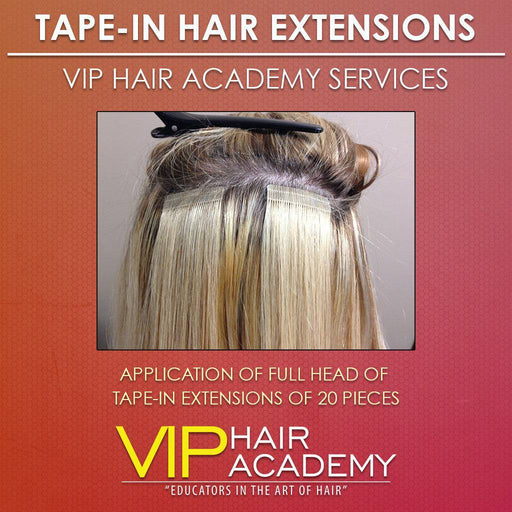 VIP Extensions VIP Tape-In Hair Extensions Hair Extension Firebrick Installation (20 sandwiches),Removal (20 sandwiches),Re Tape (each)