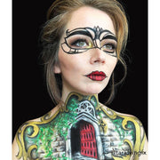 Graftobian Make-Up Company ProPaint™ Face and Body Paint Gray Crimson Red,White Swan,Raven Black,Catalina Blue,Buttercup Yellow,Mantis Green,Orange Sunset,Wild Violet,Tickled Pink,Tropic Teal,Fuzzy Bear Brown,Graveyard Grey,Mega Genta,Eggplant,Second Skin,Aztec Turquoise,Light Yellow,Alien Green,Mint Green,Forest Gr