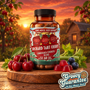 Hippie Farms Premium Tart Cherry Blend - Inflammation, Uric Acid, Sleep, Muscle Recovery Vitamins & Supplements Saddle Brown Capsules - 60 count,Capsules - 90 count