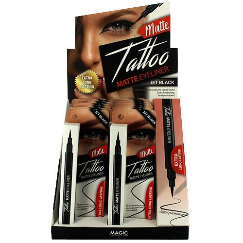 VIP Extensions Tattoo Matte Eyeliner (Jet Black) Eyeliner White Smoke