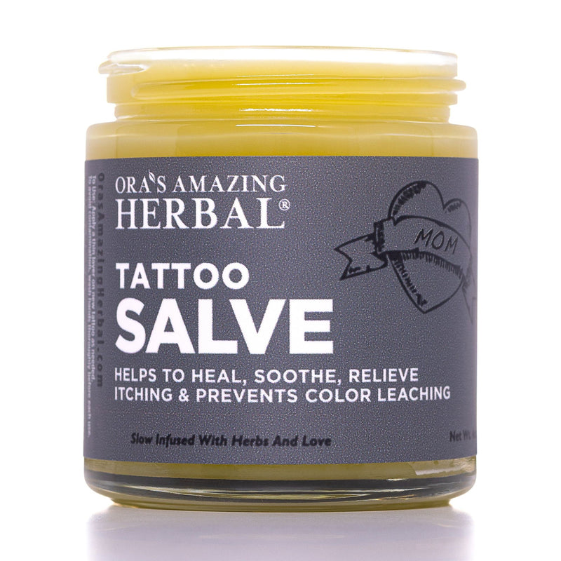 Ora's Amazing Herbal Tattoo Salve, Natural Tattoo Aftercare Health & Beauty Dark Slate Gray 1oz & 4oz
