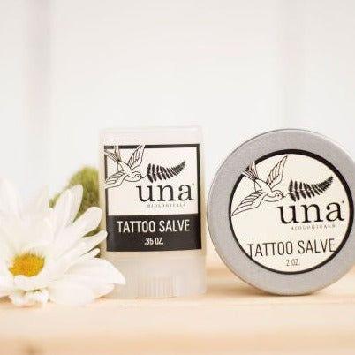 Una Biologicals® Tattoo Salve | Organic Wonder Salve | Una Biologicals Salve Antique White Travel Size - 0.5oz Stick