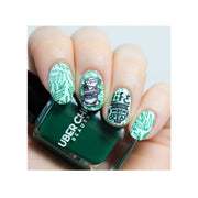 UberChic Beauty Tea Time Stamping Plate Dark Slate Gray