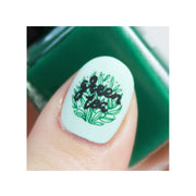 UberChic Beauty Tea Time Stamping Plate Dark Slate Gray
