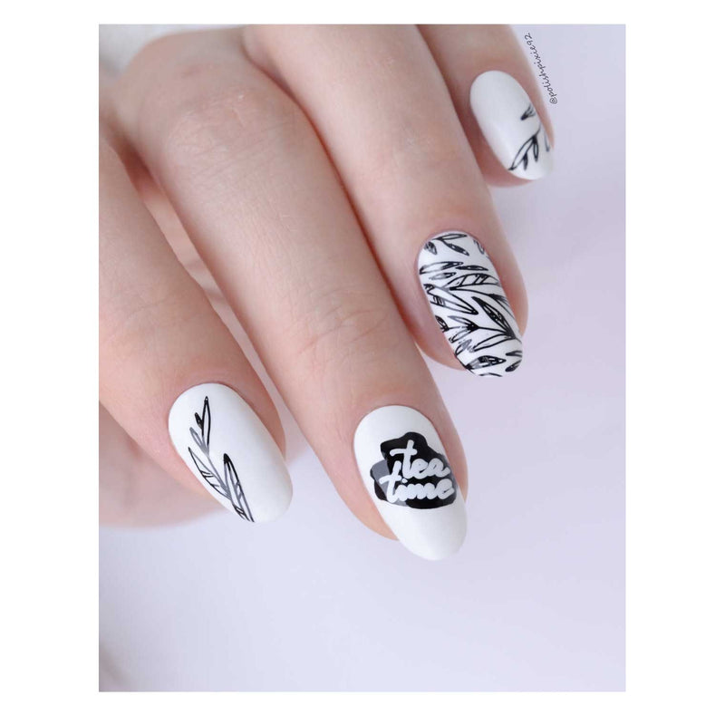 UberChic Beauty Tea Time Stamping Plate Thistle