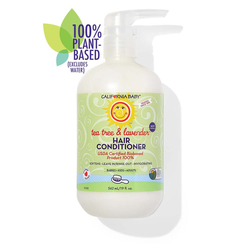 California Baby Tea Tree & Lavender Hair Conditioner Hair Conditioner White Smoke 19oz/562ml