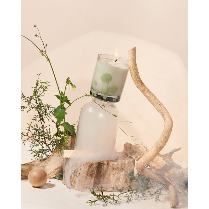 Wax Buffalo Teak Wheat 12oz Pure Soy Candle,Fragrance Spray,Cocktail Glass Only (Single)