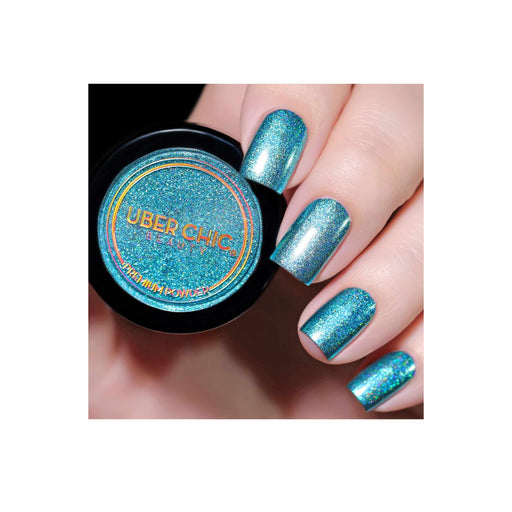 UberChic Beauty Holographic Teal Powder Dark Slate Gray