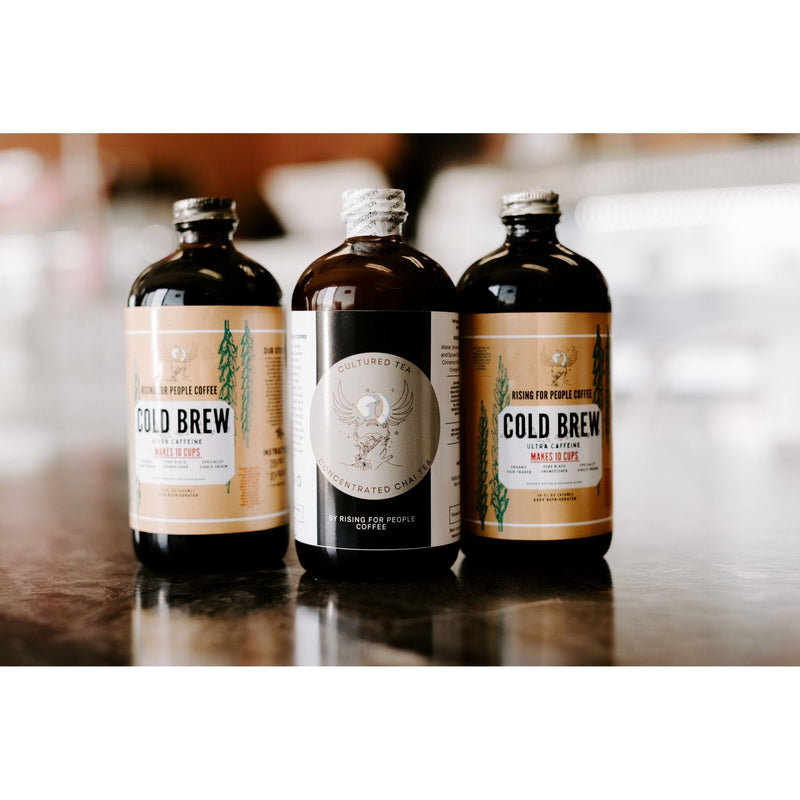 Rising For People Coffee Co. Thai Chai Tea Concentrate Coffee Black