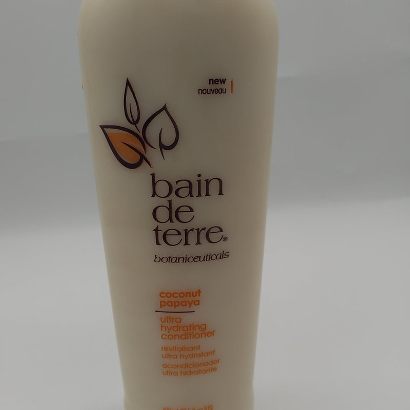 VIP Extensions Bain de Terre Coconut Papaya Ultra Hydrating Conditioner 13.5 fl oz Conditioner Gray