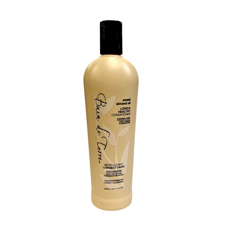 VIP Extensions Bain de Terre Sweet Almond Oil Long & Healthy Conditioner Conditioner White Smoke 13.5 fl oz