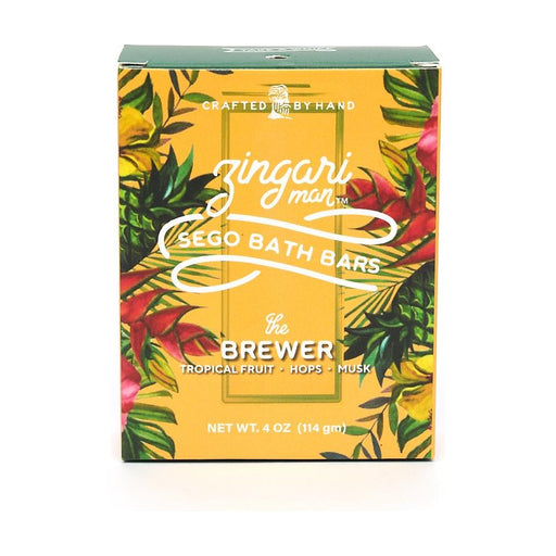 Zingari Man The Brewer Bath Bar Bar soap Dark Olive Green