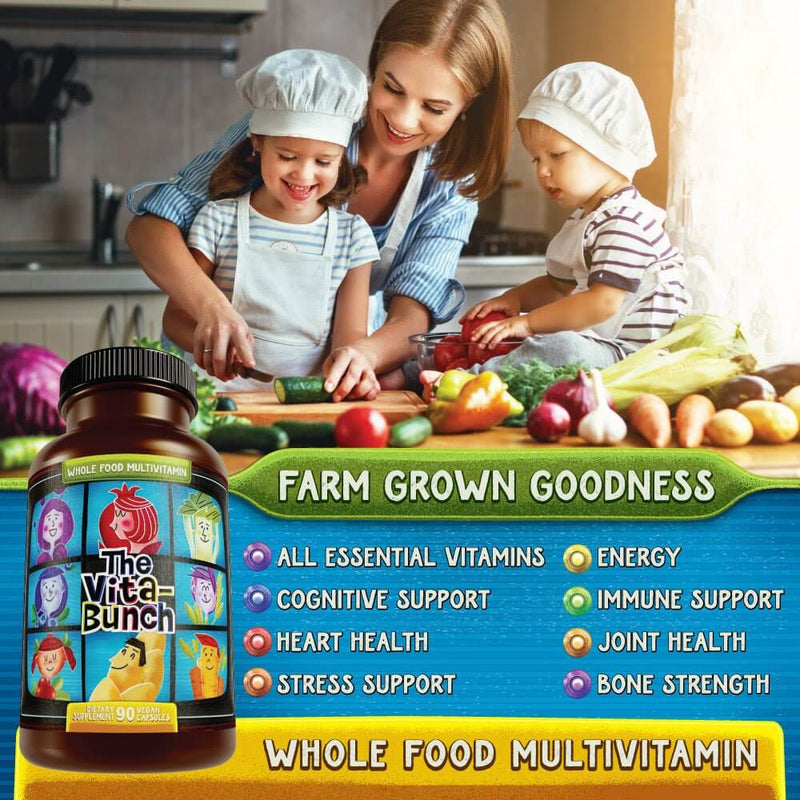 Hippie Farms The Vita-Bunch Whole Food Multi-Vitamin for All Adults Vitamins & Supplements Dark Khaki