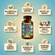 Hippie Farms The Vita-Bunch Whole Food Multi-Vitamin for All Adults Vitamins & Supplements Dark Gray