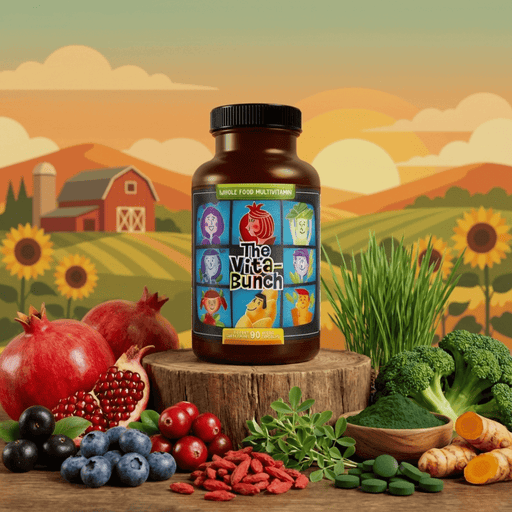 Hippie Farms The Vita-Bunch Whole Food Multi-Vitamin for All Adults Vitamins & Supplements Dark Khaki