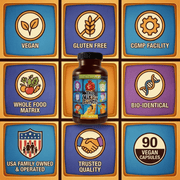 Hippie Farms The Vita-Bunch Whole Food Multi-Vitamin for All Adults Vitamins & Supplements Dark Olive Green