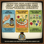 Hippie Farms The Vita-Bunch Whole Food Multi-Vitamin for All Adults Vitamins & Supplements Antique White