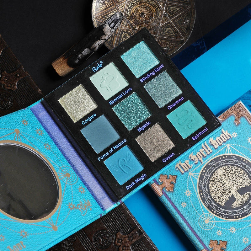 Rude Cosmetics The Spell Book Eyeshadow Palette Display Set B, 24 pcs Wholesale Set Black