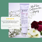 Brigid Trading Company The Florist Natural Hand Lotion - Jasmine, Ylang Ylang, Helichrysum, and Sandalwood Hand Lotion White Smoke