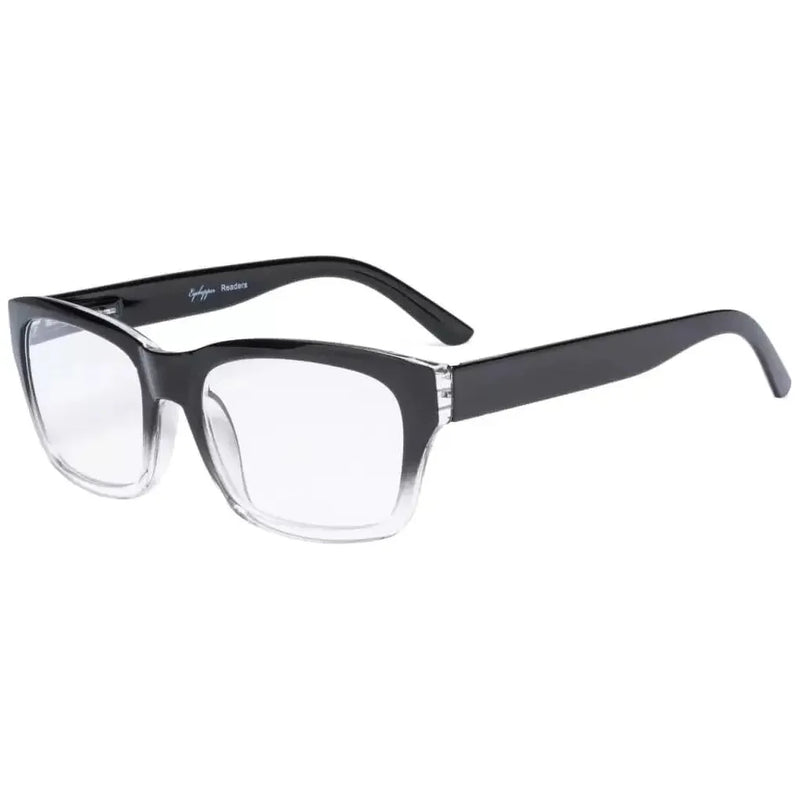 eyekeeper.com Thick Frame Reading Glasses R045 Eyeglasses Lavender Black Clear / +0.50,Black Clear / +0.75,Black Clear / +1.00,Black Clear / +1.25,Black Clear / +1.50,Black Clear / +1.75,Black Clear / +2.00,Black Clear / +2.25,Black Clear / +2.50,Black Clear / +2.75,Black Clear / +3.00,Black Clear / +3.50,Black Clear / +