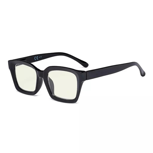 eyekeeper.com Thicker Frame Blue Light Filter Reading Glasses UVR9106 Eyeglasses White Smoke Black / without magnification,Black / +0.50,Black / +0.75,Black / +1.00,Black / +1.25,Black / +1.50,Black / +1.75,Black / +2.00,Black / +2.50,Black / +3.00