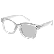 eyekeeper.com Thicker Frame Transition Photochromic Reading Glasses BS2002 Eyeglasses White Smoke Clear / Select a Magnification Strength