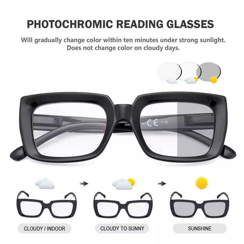 eyekeeper.com Thicker Frame Transition Photochromic Reading Glasses BS9107 Eyeglasses White Smoke Black / +0.50,Black / +0.75,Black / +1.00,Black / +1.25,Black / +1.50,Black / +1.75,Black / +2.00,Black / +2.25,Black / +2.50,Black / +3.00,Black / +3.50,Tortoise / +0.50,Tortoise / +0.75,Tortoise / +1.00,Tortoise / +1.25,Tortoise / +1.50,Tortoise / +1.75