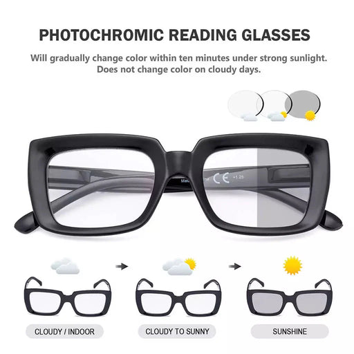 eyekeeper.com Thicker Frame Transition Photochromic Reading Glasses BS9107 Eyeglasses White Smoke Black / +0.50,Black / +0.75,Black / +1.00,Black / +1.25,Black / +1.50,Black / +1.75,Black / +2.00,Black / +2.25,Black / +2.50,Black / +3.00,Black / +3.50,Tortoise / +0.50,Tortoise / +0.75,Tortoise / +1.00,Tortoise / +1.25,Tortoise / +1.50,Tortoise / +1.75
