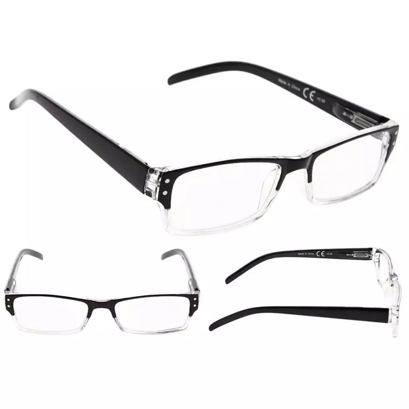 eyekeeper.com 4 Pack Rectangle Reading Glasses for Oval Face R012 Eyeglasses White Smoke 4 Pairs Mix / +0.50,4 Pairs Mix / +0.75,4 Pairs Mix / +1.00,4 Pairs Mix / +1.25,4 Pairs Mix / +1.50,4 Pairs Mix / +1.75,4 Pairs Mix / +2.00,4 Pairs Mix / +2.25,4 Pairs Mix / +2.50,4 Pairs Mix / +2.75,4 Pairs Mix / +3.00,4 Pairs Mix / +3.50,4 Pairs Mix / +