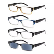 eyekeeper.com 4 Pack Rectangle Reading Glasses for Oval Face R012 Eyeglasses White Smoke 4 Pairs Mix / +0.50,4 Pairs Mix / +0.75,4 Pairs Mix / +1.00,4 Pairs Mix / +1.25,4 Pairs Mix / +1.50,4 Pairs Mix / +1.75,4 Pairs Mix / +2.00,4 Pairs Mix / +2.25,4 Pairs Mix / +2.50,4 Pairs Mix / +2.75,4 Pairs Mix / +3.00,4 Pairs Mix / +3.50,4 Pairs Mix / +