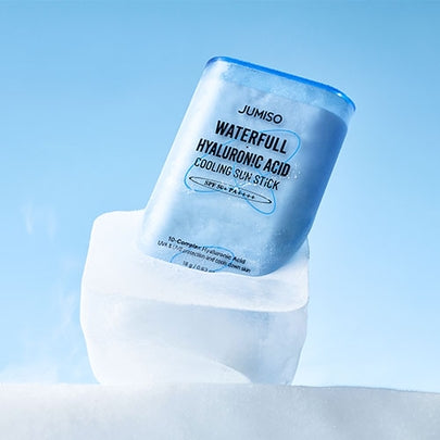 AsiaBeautyMall JUMISO Waterfull Hyaluronic Acid Cooling Sun Stick SPF50+ PA++++ Sunscreen Light Blue