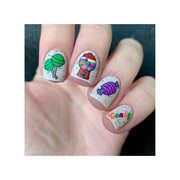 UberChic Beauty I Want Candy Stamping Plate Dark Gray