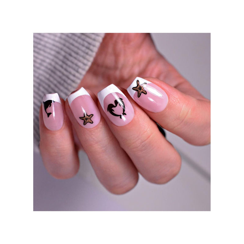 UberChic Beauty Seashells & Sunshine Stamping Plate Dark Gray
