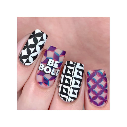 UberChic Beauty Be Bold Stamping Plate Rosy Brown