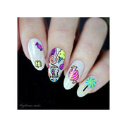 UberChic Beauty I Want Candy Stamping Plate Dark Gray
