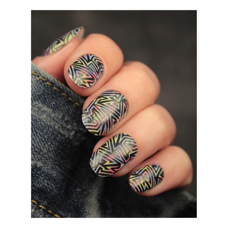 UberChic Beauty Nice & Negative-02 Stamping Plate Dark Salmon