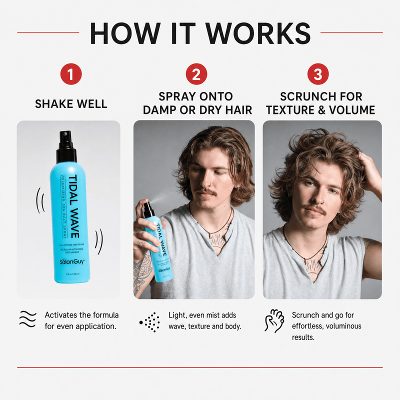 TheSalonGuy Tidal Wave Sea Salt Spray Haircare White Smoke