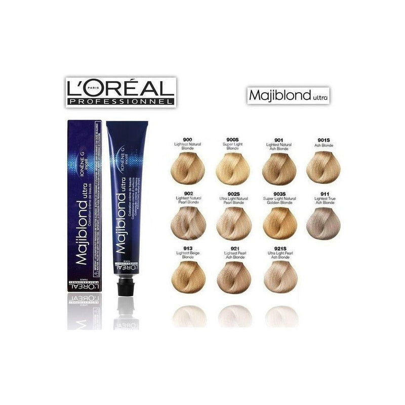Majirel L'Oreal Professionnel Majiblond Ultra Permanent Creme Color 921 Hair Color Dark Slate Gray