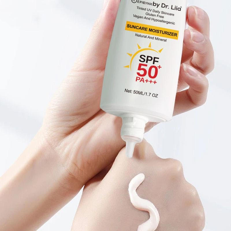 EpiLynx SPF 50 Mineral Moisturizer – Hydrating, Vegan & Sensitive-Skin Friendly suncare Antique White