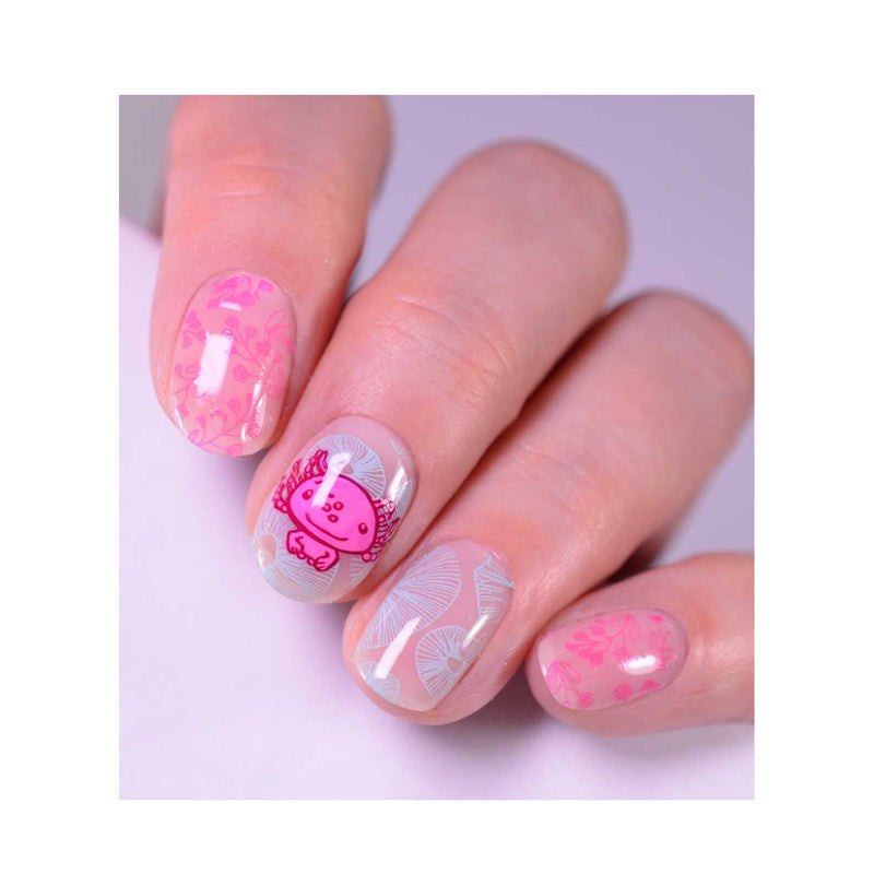 UberChic Beauty Tiny Little Animals-01 Stamping Plate Lavender
