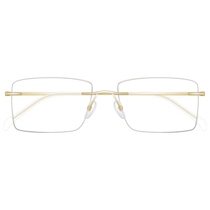 eyekeeper.com TiRak Rx Eyeglasses Antique White Gold