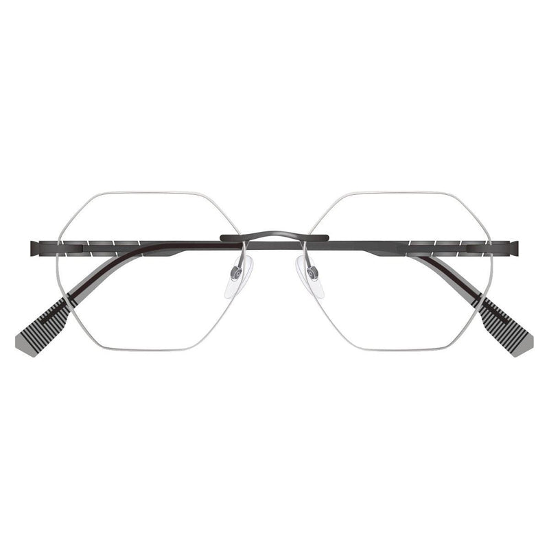 eyekeeper.com TiRdf Rx Eyeglasses Dark Slate Gray Gunmetal